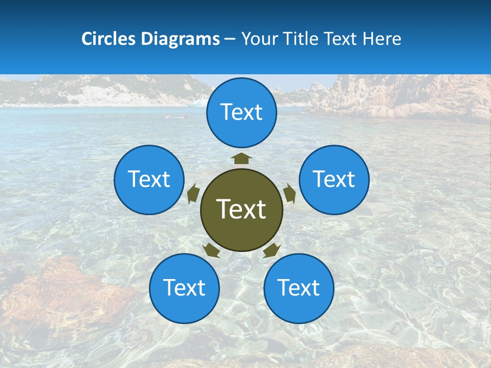 A Body Of Water With Rocks In It PowerPoint Template