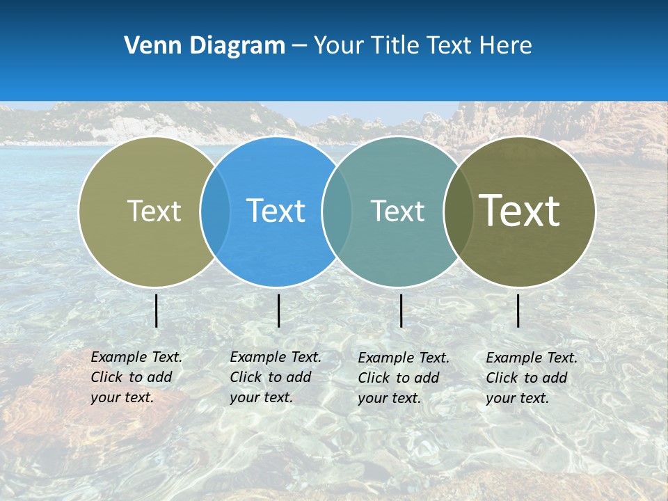 A Body Of Water With Rocks In It PowerPoint Template