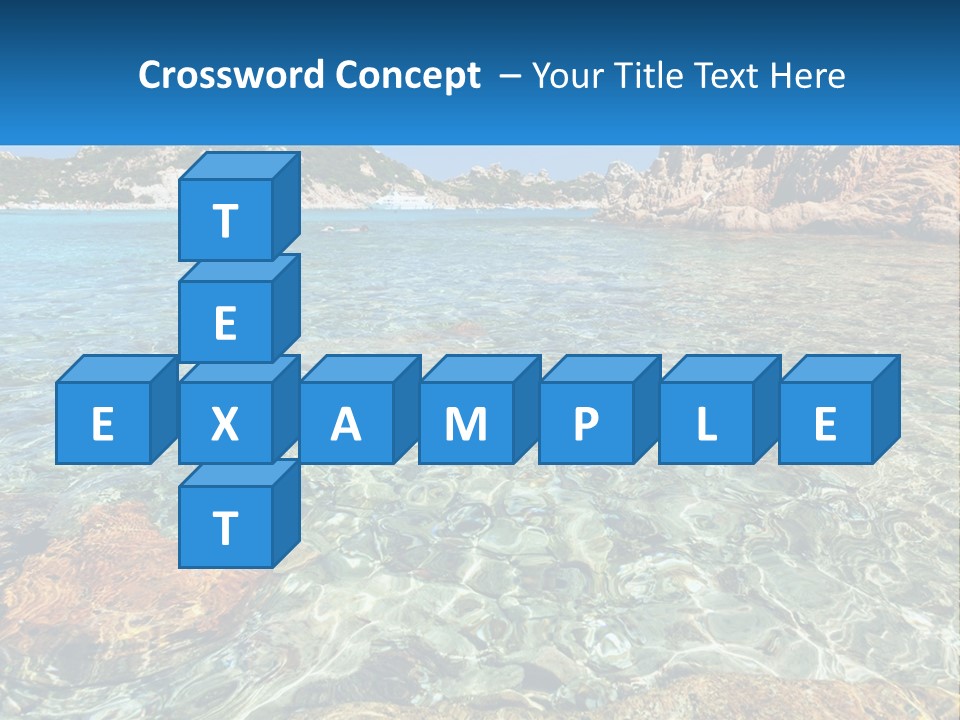 A Body Of Water With Rocks In It PowerPoint Template