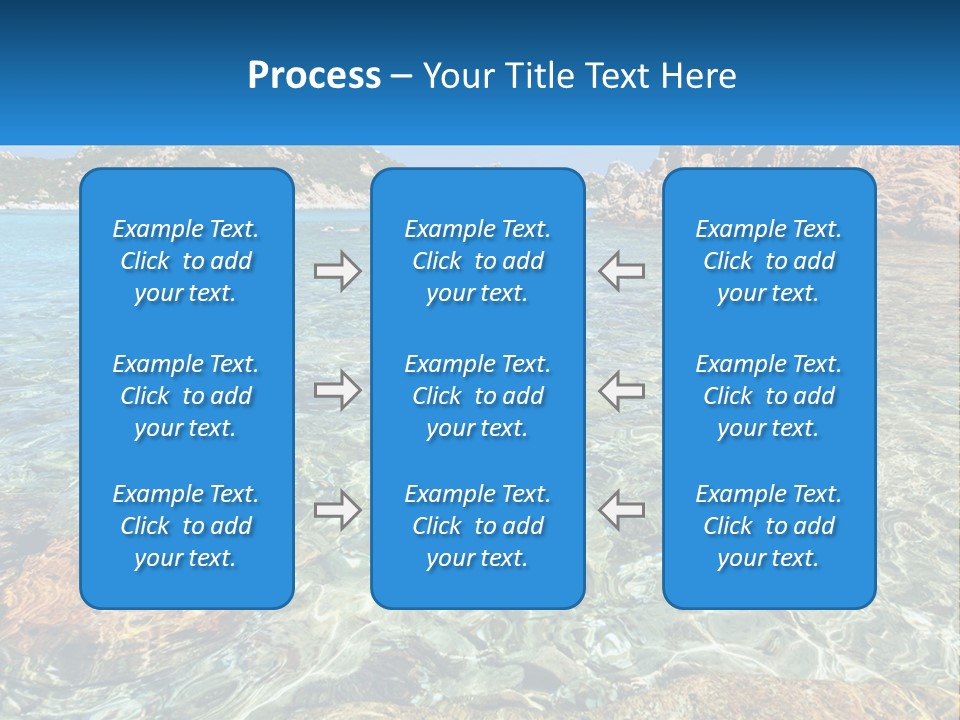 A Body Of Water With Rocks In It PowerPoint Template