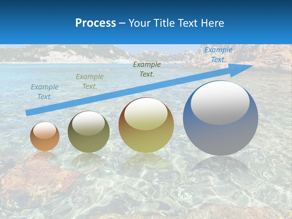 A Body Of Water With Rocks In It PowerPoint Template