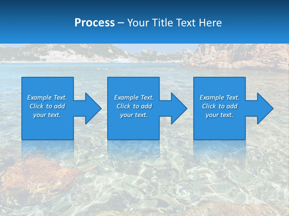 A Body Of Water With Rocks In It PowerPoint Template