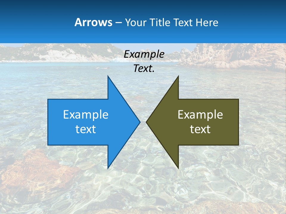 A Body Of Water With Rocks In It PowerPoint Template