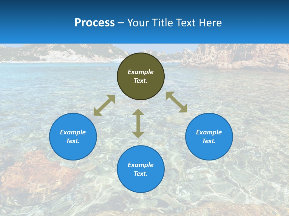 A Body Of Water With Rocks In It PowerPoint Template