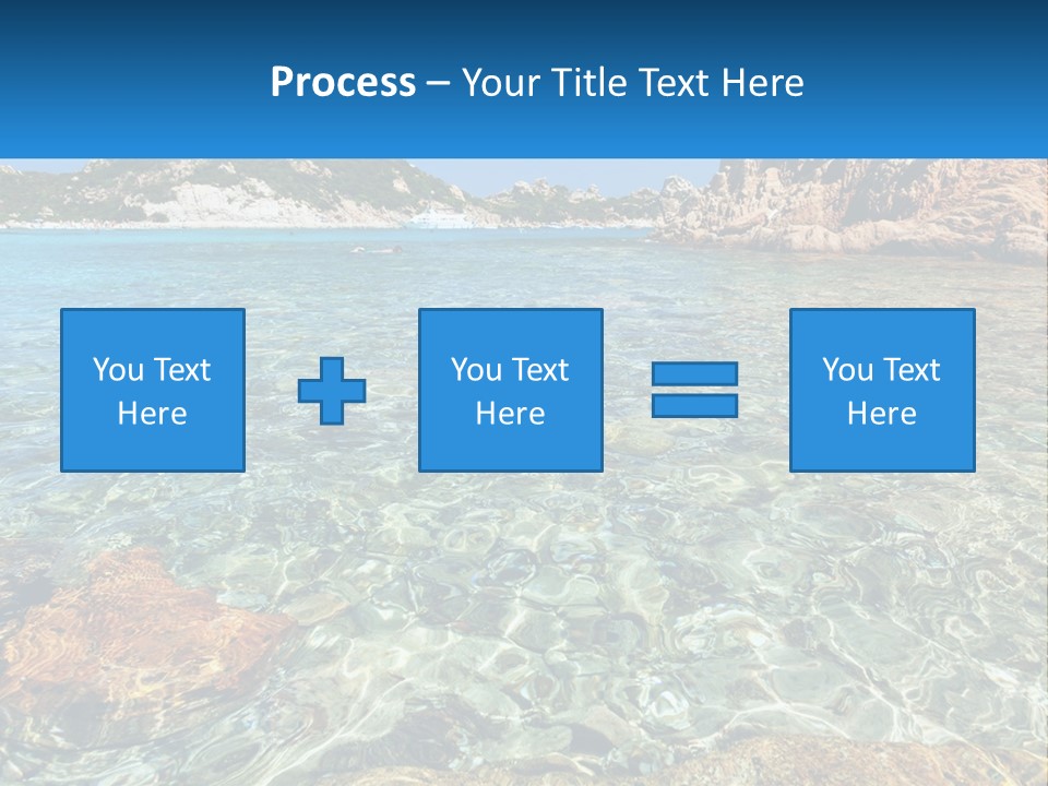 A Body Of Water With Rocks In It PowerPoint Template