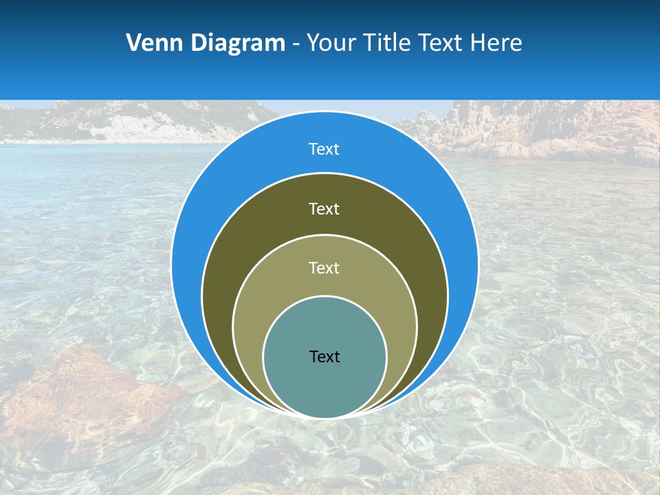 A Body Of Water With Rocks In It PowerPoint Template