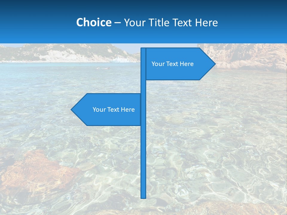 A Body Of Water With Rocks In It PowerPoint Template