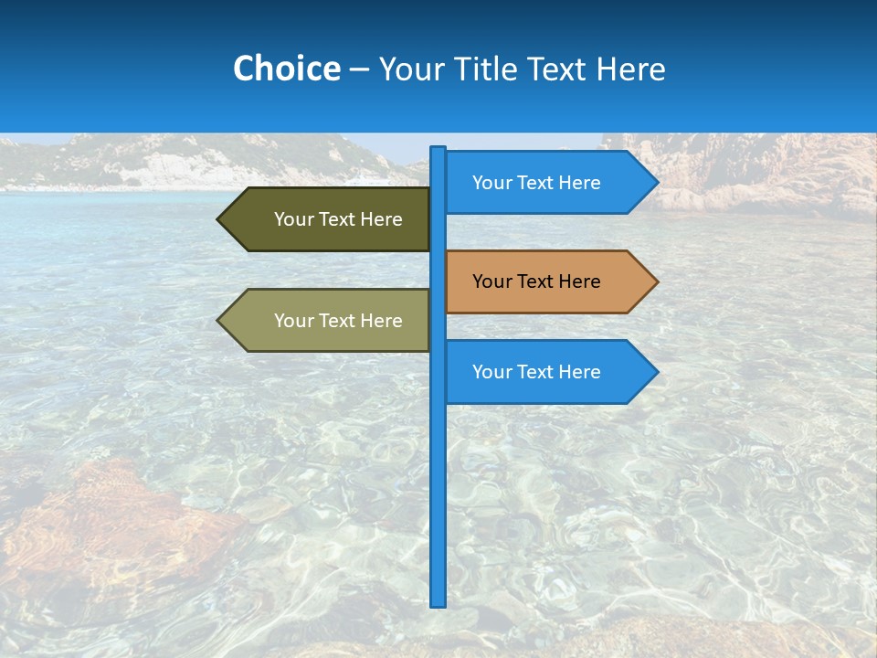 A Body Of Water With Rocks In It PowerPoint Template