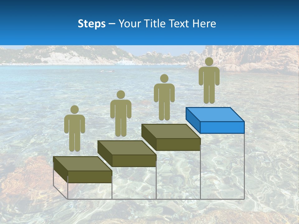 A Body Of Water With Rocks In It PowerPoint Template