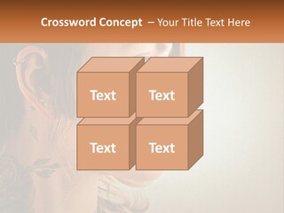 A Woman With A Piercing On Her Ear PowerPoint Template