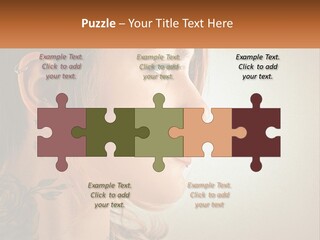 A Woman With A Piercing On Her Ear PowerPoint Template