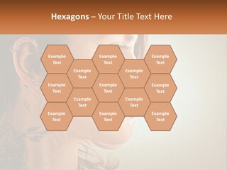A Woman With A Piercing On Her Ear PowerPoint Template
