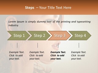 A Woman With A Piercing On Her Ear PowerPoint Template