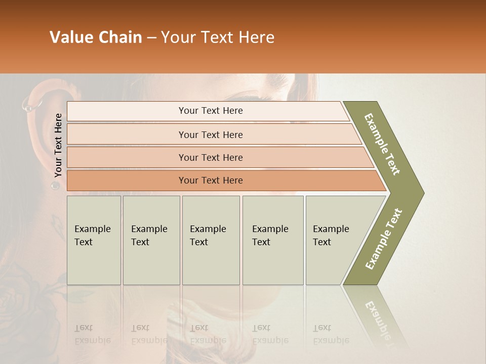 A Woman With A Piercing On Her Ear PowerPoint Template