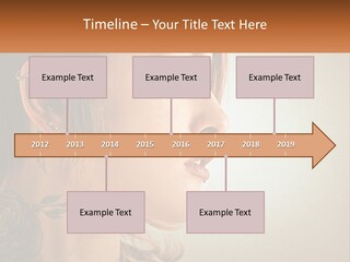 A Woman With A Piercing On Her Ear PowerPoint Template