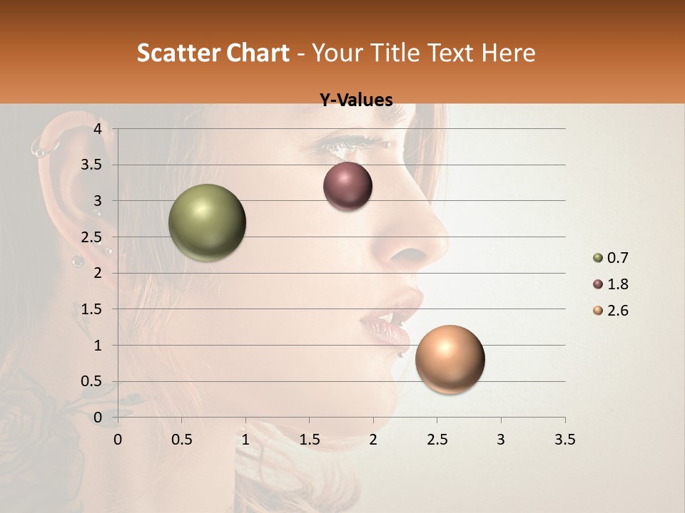 A Woman With A Piercing On Her Ear PowerPoint Template