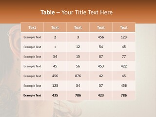 A Woman With A Piercing On Her Ear PowerPoint Template