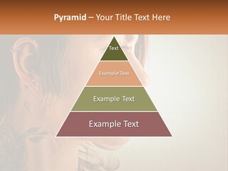 A Woman With A Piercing On Her Ear PowerPoint Template