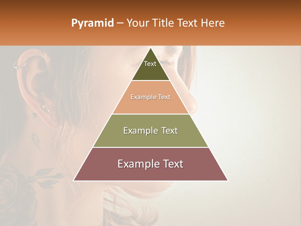 A Woman With A Piercing On Her Ear PowerPoint Template