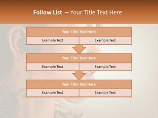 A Woman With A Piercing On Her Ear PowerPoint Template