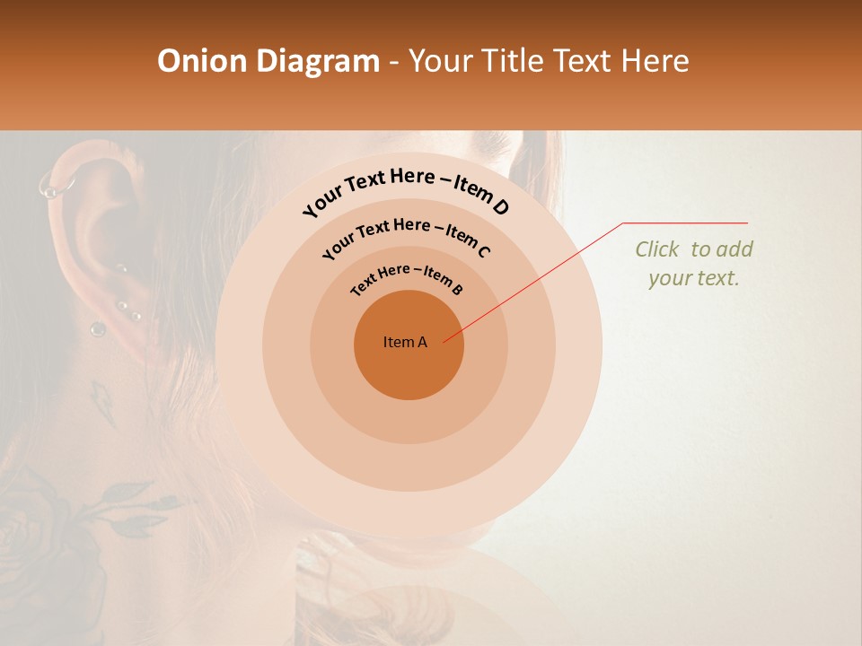 A Woman With A Piercing On Her Ear PowerPoint Template