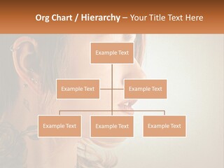 A Woman With A Piercing On Her Ear PowerPoint Template