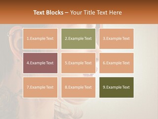 A Woman With A Piercing On Her Ear PowerPoint Template