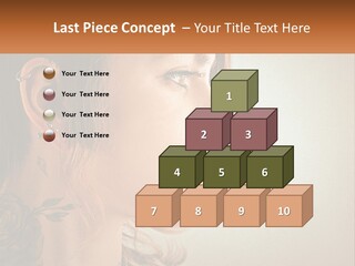 A Woman With A Piercing On Her Ear PowerPoint Template