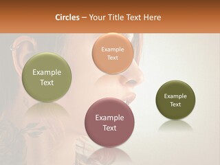 A Woman With A Piercing On Her Ear PowerPoint Template