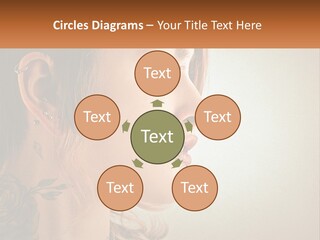 A Woman With A Piercing On Her Ear PowerPoint Template
