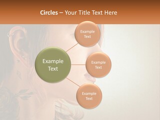 A Woman With A Piercing On Her Ear PowerPoint Template