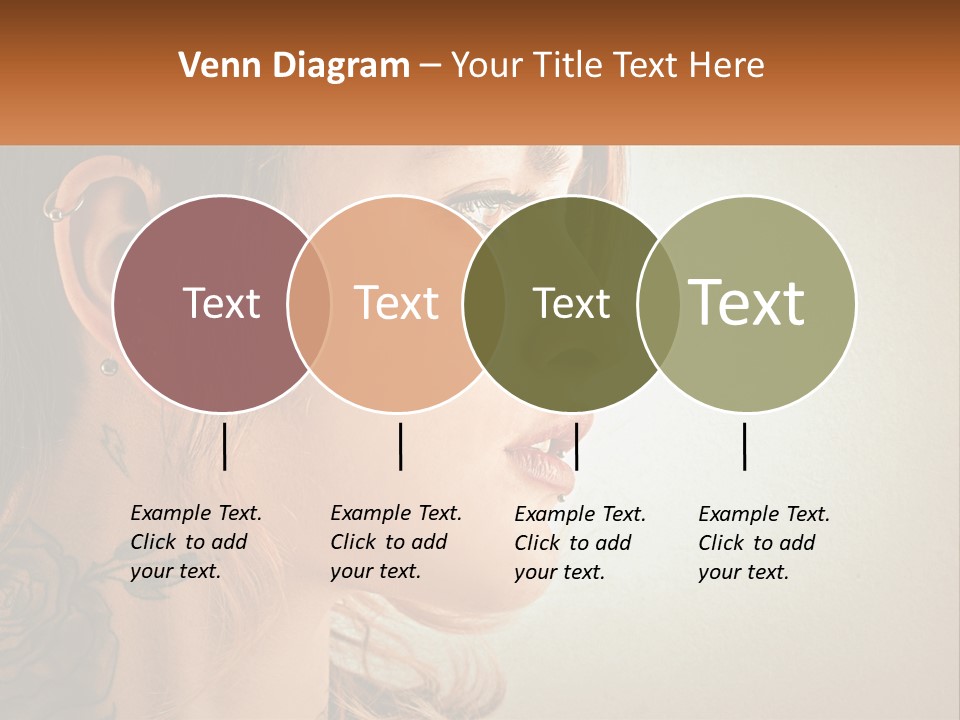 A Woman With A Piercing On Her Ear PowerPoint Template