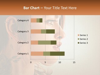 A Woman With A Piercing On Her Ear PowerPoint Template