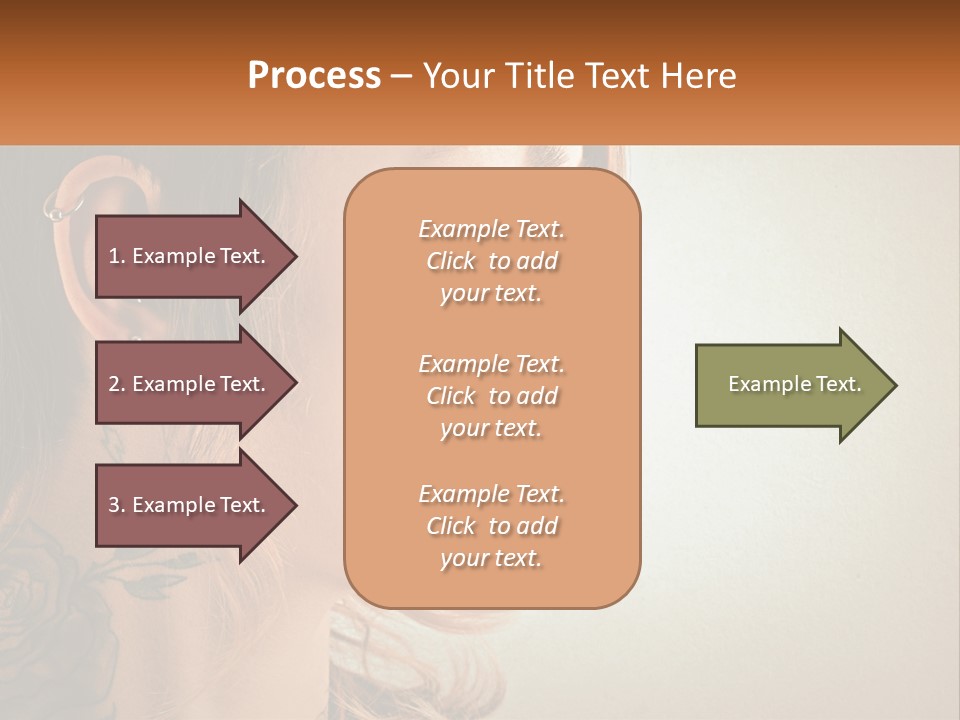 A Woman With A Piercing On Her Ear PowerPoint Template