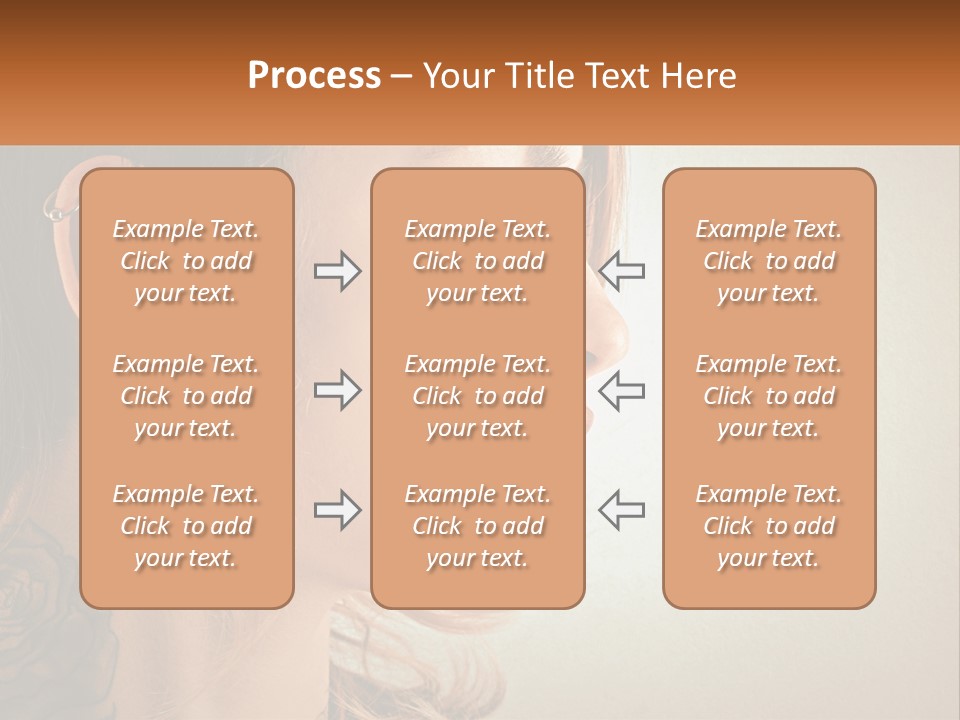A Woman With A Piercing On Her Ear PowerPoint Template
