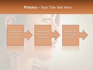 A Woman With A Piercing On Her Ear PowerPoint Template