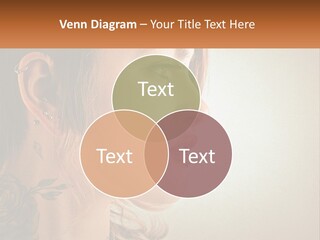 A Woman With A Piercing On Her Ear PowerPoint Template