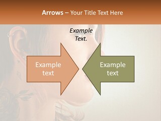 A Woman With A Piercing On Her Ear PowerPoint Template