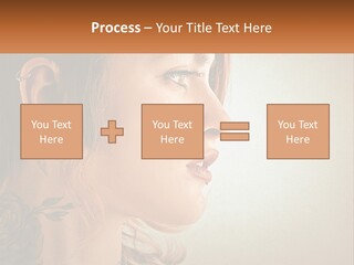 A Woman With A Piercing On Her Ear PowerPoint Template