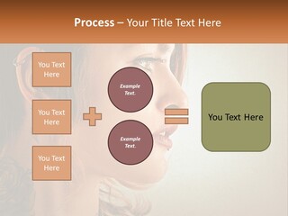 A Woman With A Piercing On Her Ear PowerPoint Template