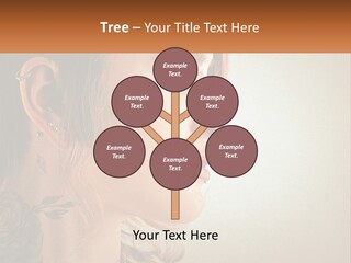 A Woman With A Piercing On Her Ear PowerPoint Template