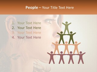 A Woman With A Piercing On Her Ear PowerPoint Template