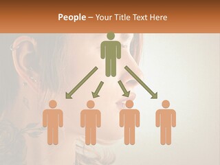 A Woman With A Piercing On Her Ear PowerPoint Template