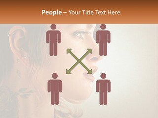 A Woman With A Piercing On Her Ear PowerPoint Template
