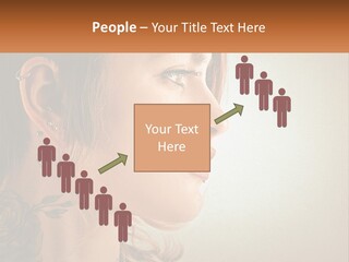 A Woman With A Piercing On Her Ear PowerPoint Template