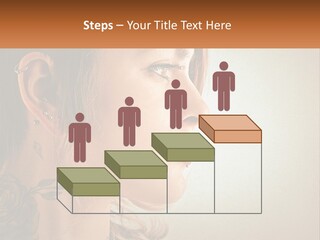 A Woman With A Piercing On Her Ear PowerPoint Template