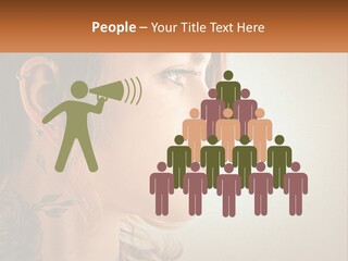A Woman With A Piercing On Her Ear PowerPoint Template
