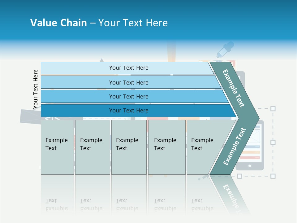 A Computer, Tablet, And Phone Are Shown In This Powerpoint Presentation PowerPoint Template