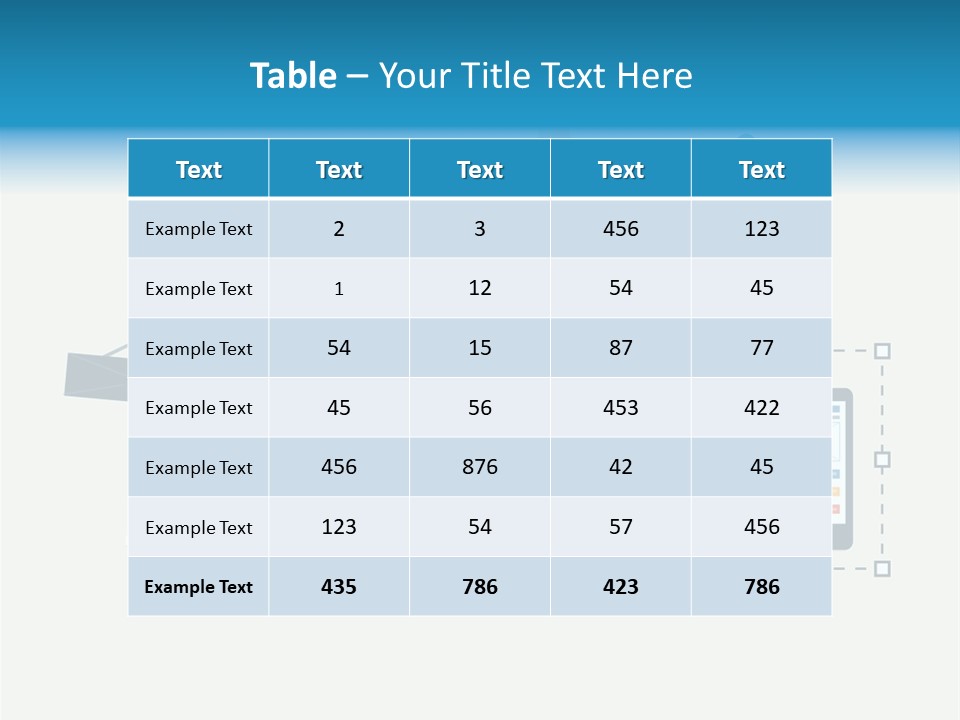 A Computer, Tablet, And Phone Are Shown In This Powerpoint Presentation PowerPoint Template