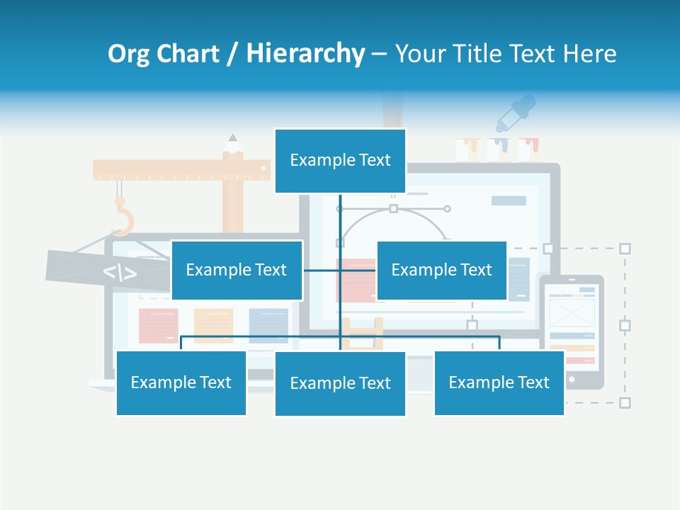 A Computer, Tablet, And Phone Are Shown In This Powerpoint Presentation PowerPoint Template
